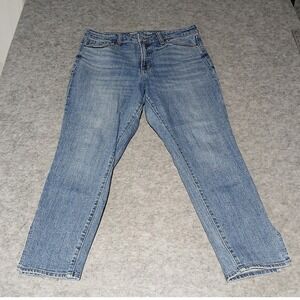 Old Navy Womens Size 14 OG Straight Jeans High Rise Secret Slim Pockets